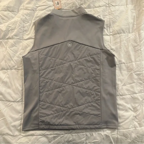 Peter Millar Venture Vest | Men’s Size Medium | Gale Grey - New $225 - Picture 4 of 6